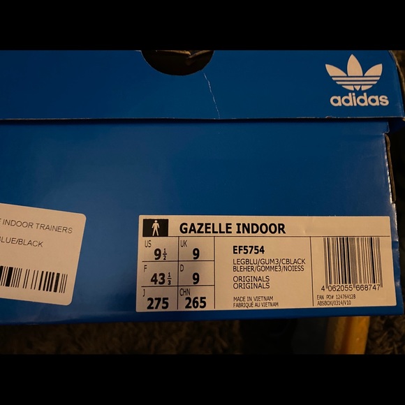 Adidas Gazelle Indoor Legacy Blueblack 